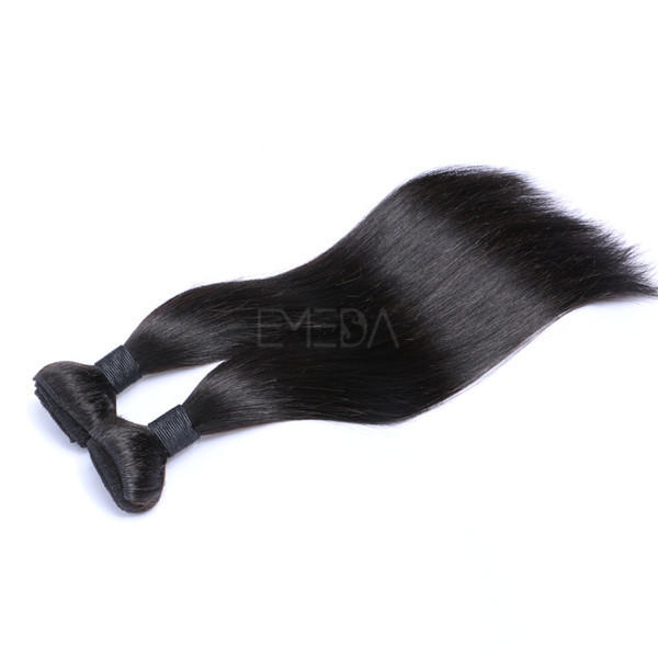 Silk straight brazilian human hair weave LJ208